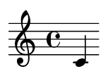 Перша нота в LilyPond