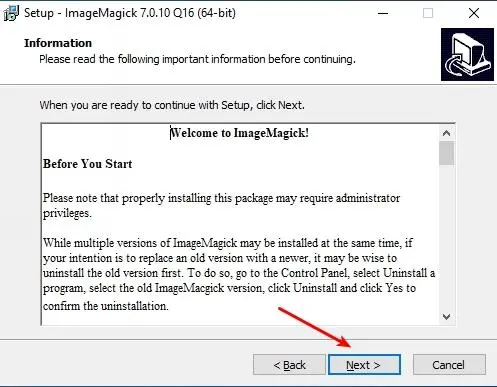 Встановлення ImageMagick у Windows