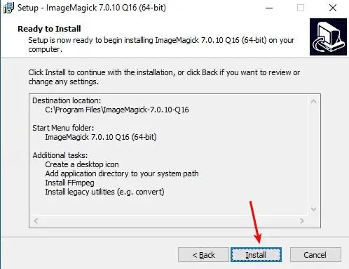 Встановлення ImageMagick у Windows