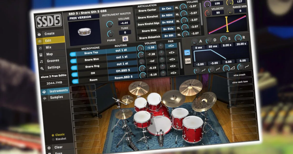 SSD Free (VST-ударні)
