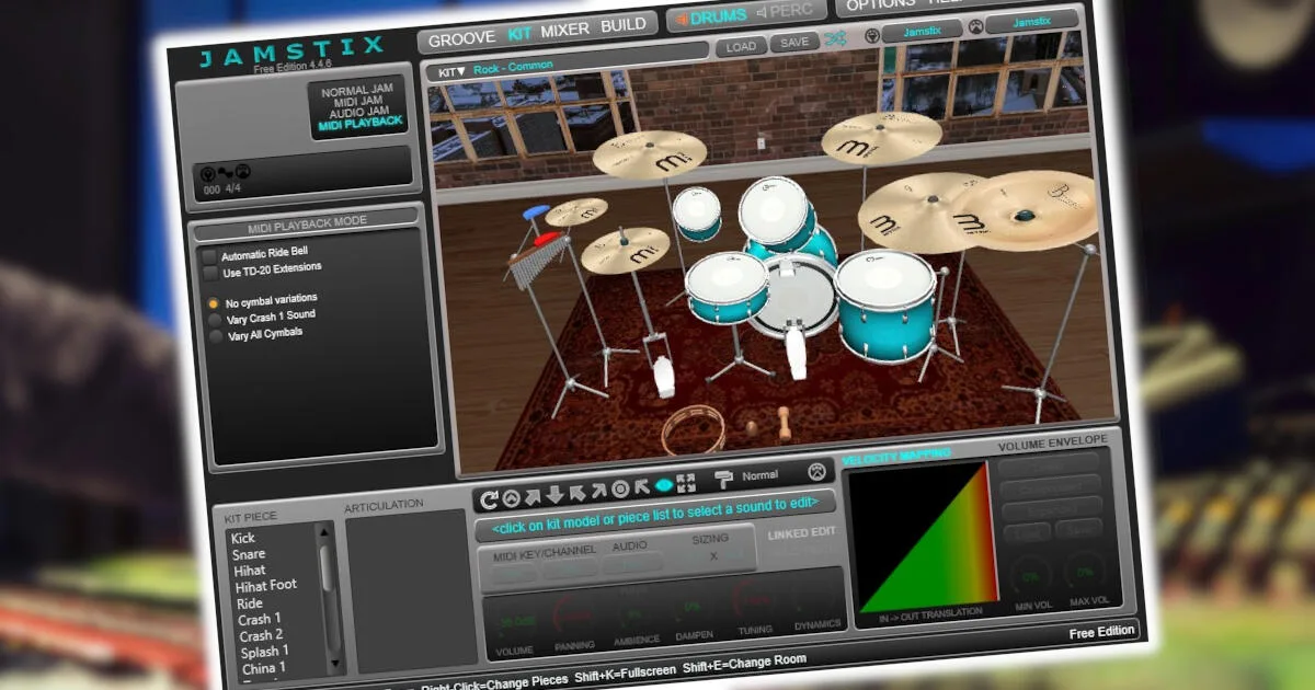Jamstix Free (VST-ударні)