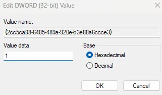 Додавання запису в реєстр Windows