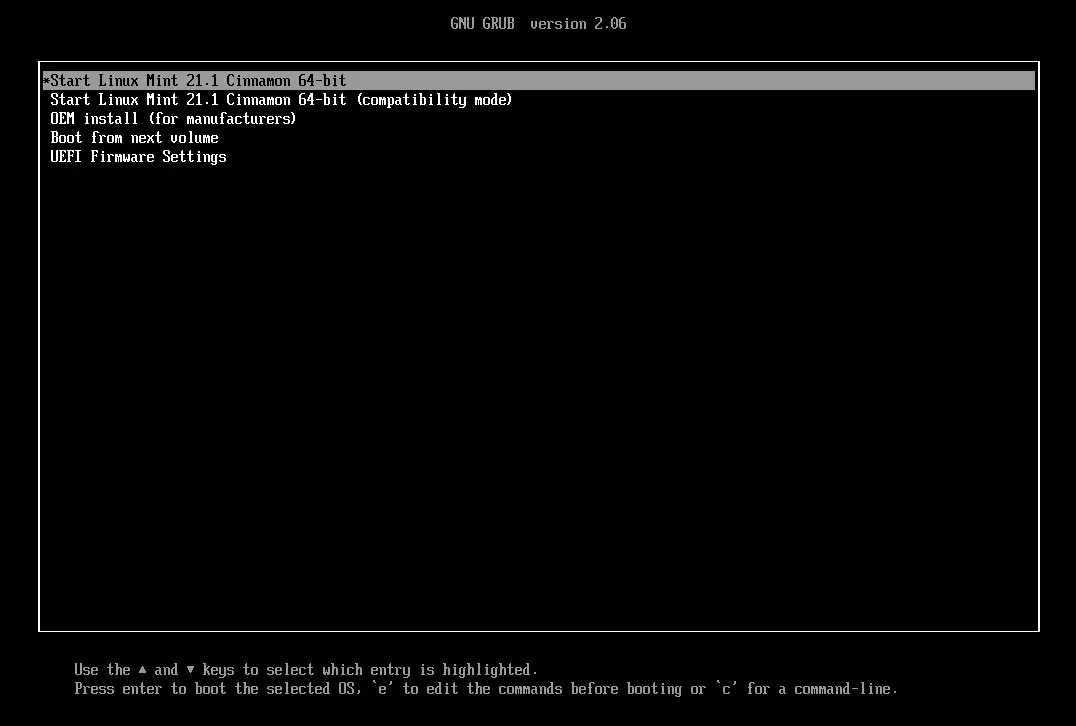 Встановлення Linux Mint Cinnamon. Стартове вікно