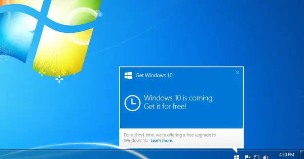 Як відключити оновлення до Windows 10 у Windows 7